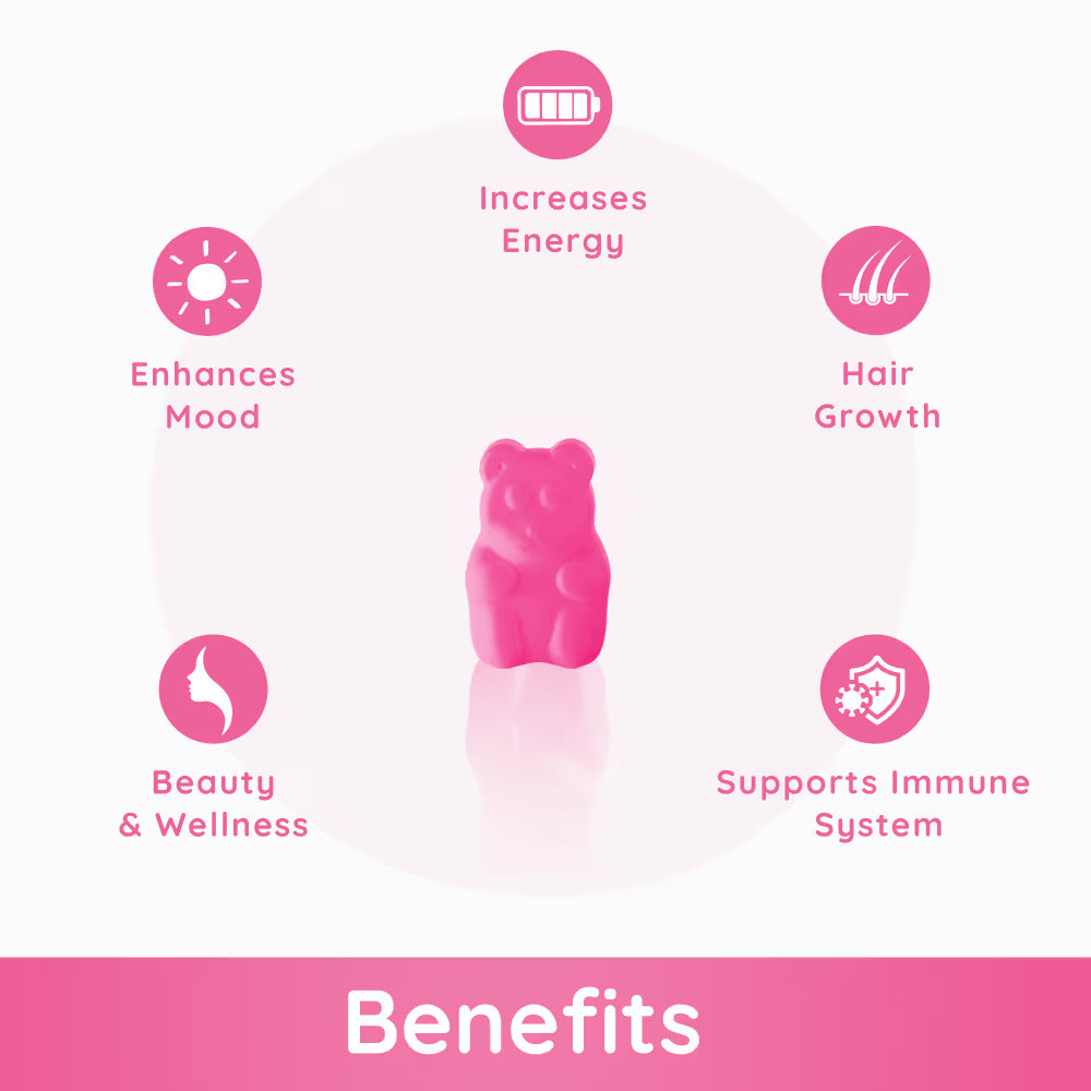Multivitamin Gummies for Women's Immunity - Strawberry Flavour