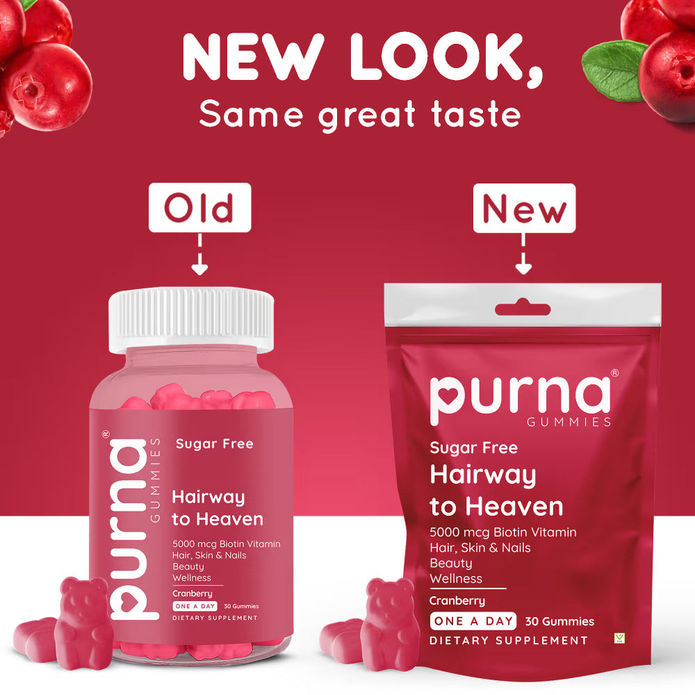 Sugar Free Gummies for Hair & Nail - Cranberry Flavour