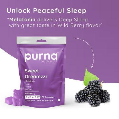 Melatonin Sleep Gummies - Wild Berry Flavour